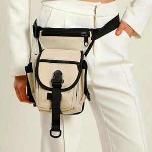Stylish Beige and Black harness bag